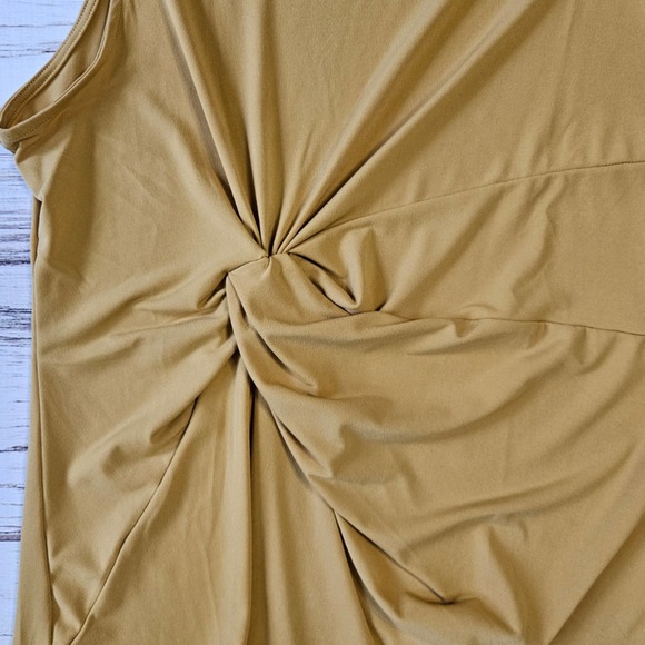 Sleeveless Mustard Twist Top - Picture 2 of 5